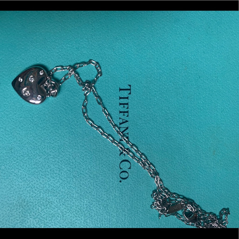 Tiffany and Co 18k white gold etoile necklace diamonds RARE - Picture 3 of 7